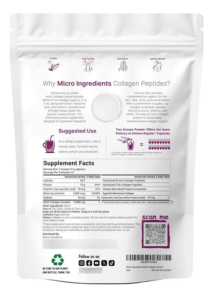 MULTI COLLAGEN – Péptidos bioactivos que elimina arrugas y manchas al instante y dolores articulares
