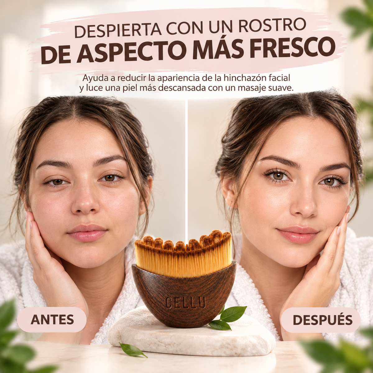 Cepillo Facial- Para Masajes de Drenaje Linfático