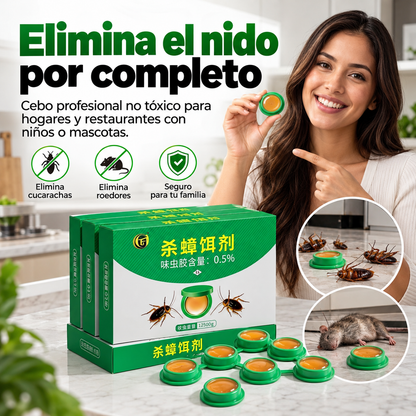 CEBO ANTI PLAGAS - Elimina Cucarachas y Rodedores por completo