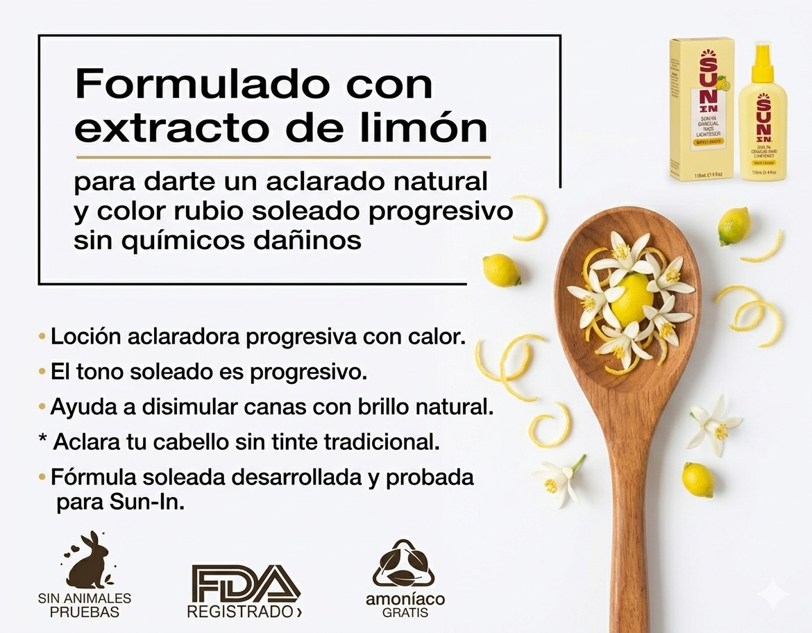 SUN IN - Aclara tu cabello de forma rápida y segura  ✨