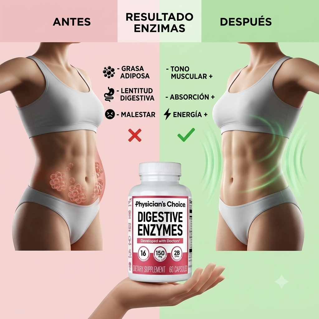 ENZIMAS DIGESTIVAS + PROBIÓTICOS 🌿