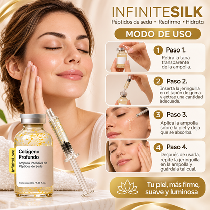 COLAGENO PROFUNDO - Ampolla facial con péptidos de seda reafirmante