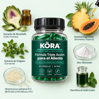 KORA - Eliminá el mal aliento desde la raíz y recuperá la confianza, en 4 semanas.