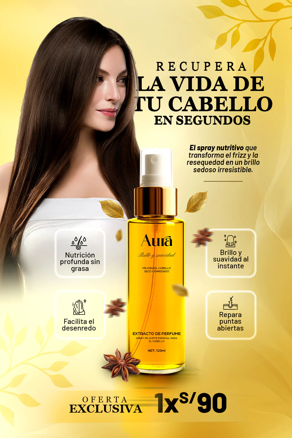 SPRAY ALISADOR AURA