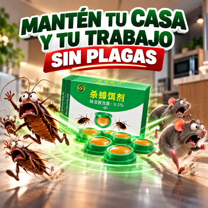 CEBO ANTI PLAGAS - Elimina Cucarachas y Rodedores por completo