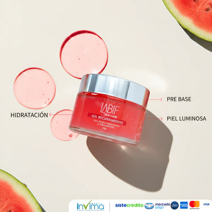 GEL DE ROSAS - Gel de Recubrimiento que Hidrata, protege y tonifica tu piel / Glow up Natural Sin Filtro