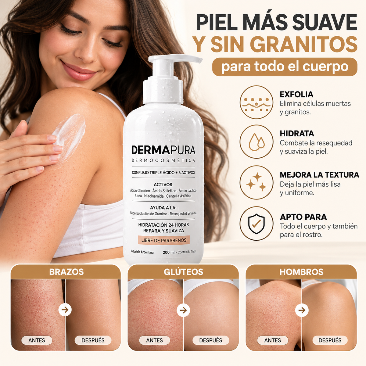 DERMAPURA® – Recuperá una piel lisa y libre de granitos.