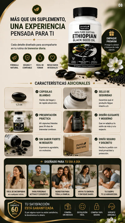 🌿 ACEITE DE SEMILLA NEGRA ETÍOPE