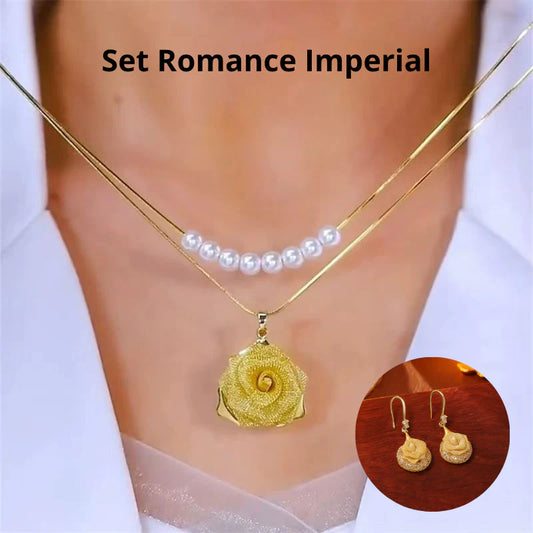Set Romance Imperial(collar y aretes)