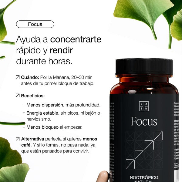 ZZEN Focus – Impulsa tu concentración y velocidad de aprendizaje naturalmente
