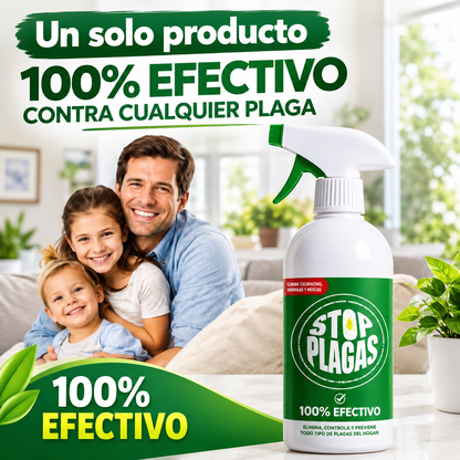 STOP PLAGAS - Spray líquido para combatir insectos y plagas del hogar