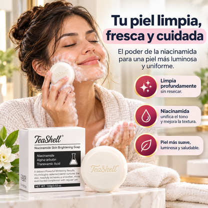 Jabón TeaShell - Jabón de limpieza diaria para una piel sin manchas y luminosa