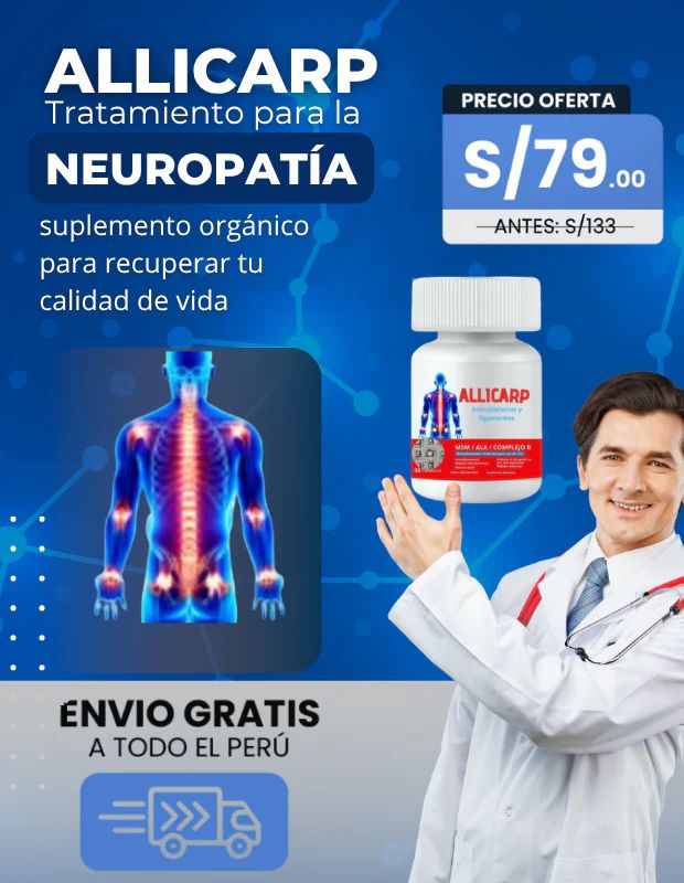 ALILCARP – Suplemento natural / Reduce dolor y acelera la recuperación nerviosa