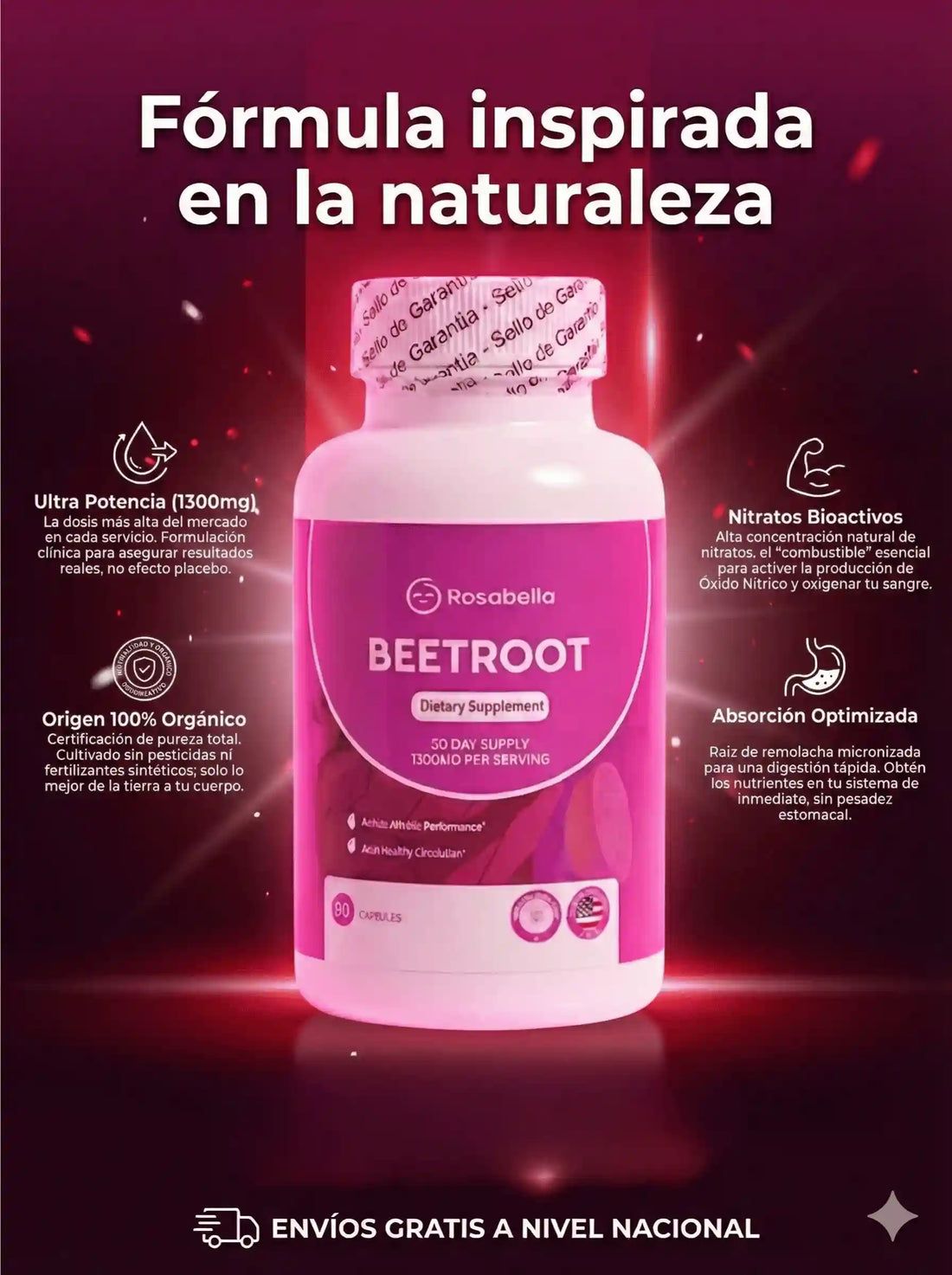 BEETROOT- Capsulas para el cansancio