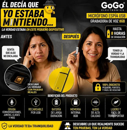 VoiceProof™ — Graba conversaciones con total discreción