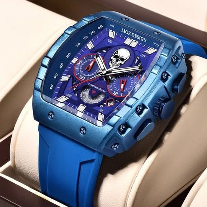 Reloj Calavera Blue - Deportivo, Masculino y con Estilo