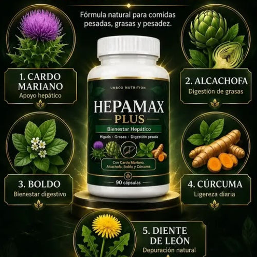 Hepamax Plus - Fórmula de apoyo para la salud y función hepática