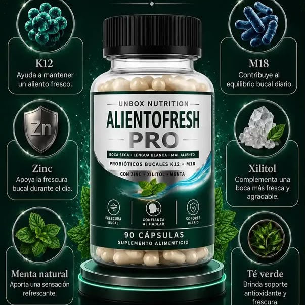 AlientoFresh Pro - Probióticos bucales para frescura y cuidado oral