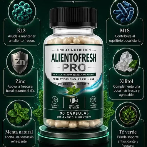 AlientoFresh Pro - Probióticos bucales para frescura y cuidado oral