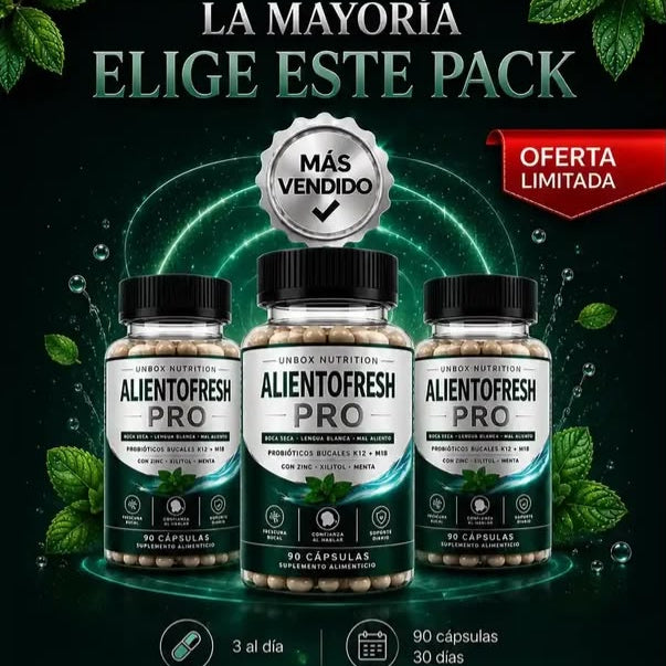 AlientoFresh Pro - Probióticos bucales para frescura y cuidado oral