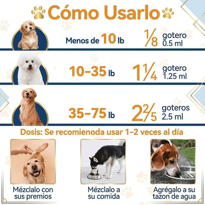 Carmelie - Fórmula natural para aliviar la picazón y molestias de piel en perros