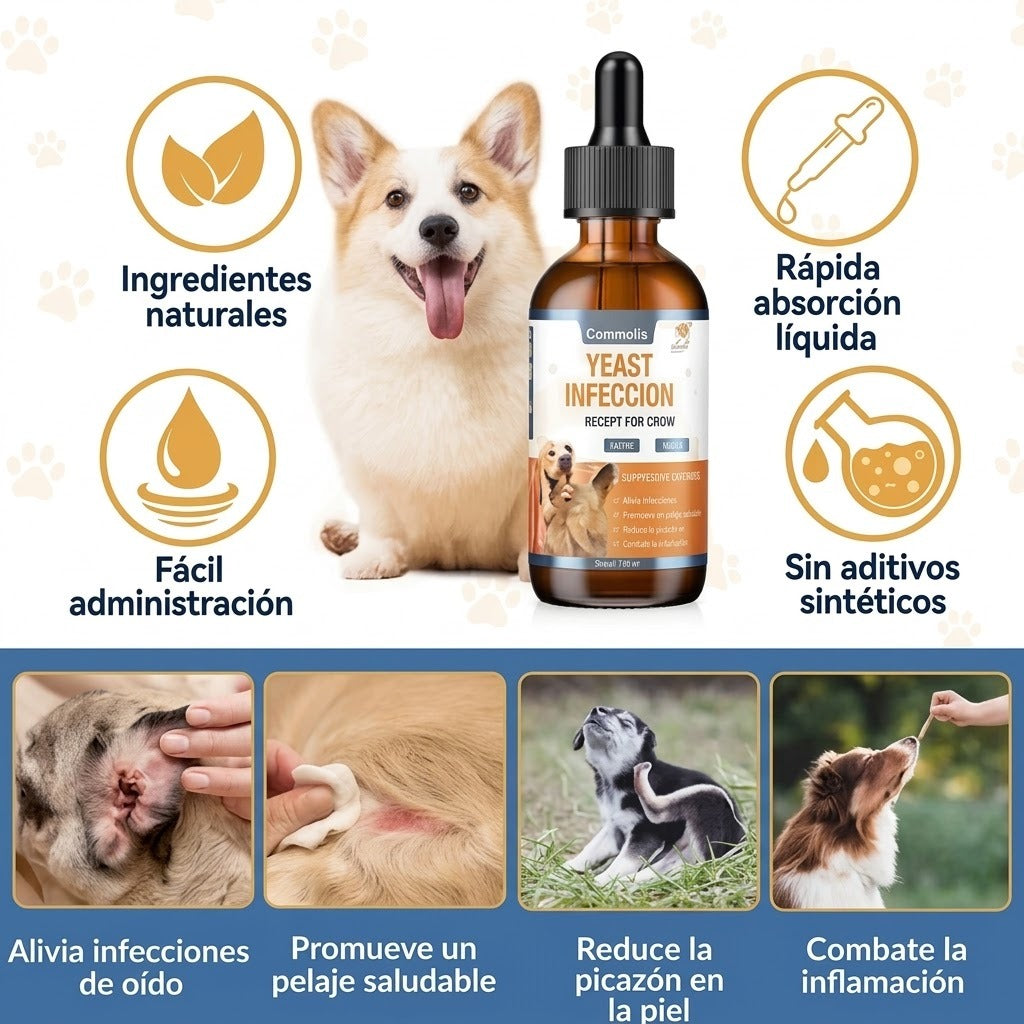 Carmelie - Fórmula natural para aliviar la picazón y molestias de piel en perros