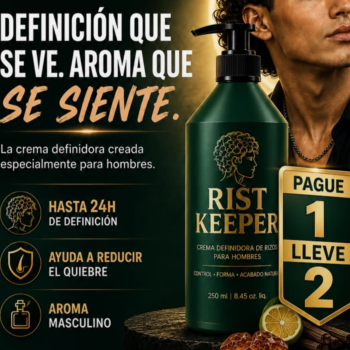 Rist Keeper® - Crema definidora de rizos para hombres