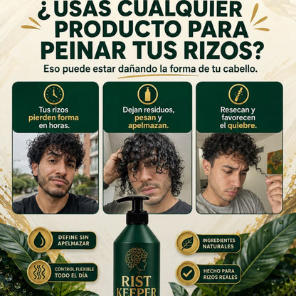 Rist Keeper® - Crema definidora de rizos para hombres