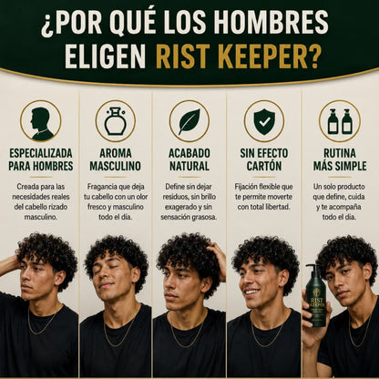 Rist Keeper® - Crema definidora de rizos para hombres