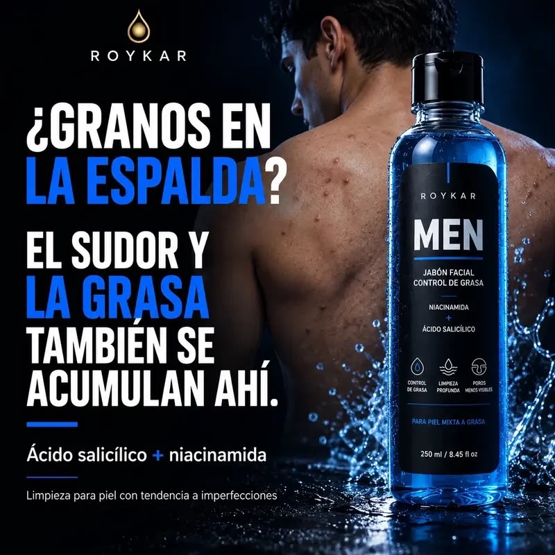 ROYKAR MEN - Jabon que elimina las imperfecciones del rostro