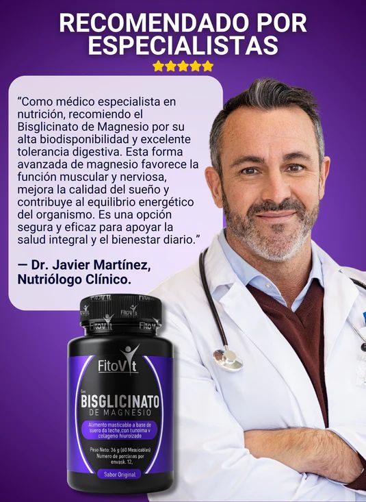 Bisglicinato de Magnesio – Deja de vivir cansada todos los días