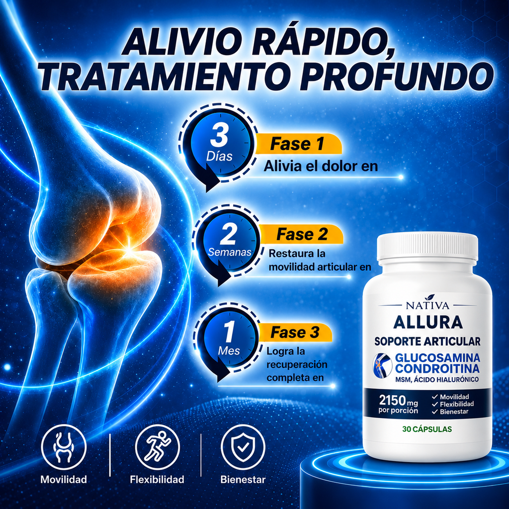 AlluraFlex™ — Alivia el dolor y la rigidez de las articulaciones
