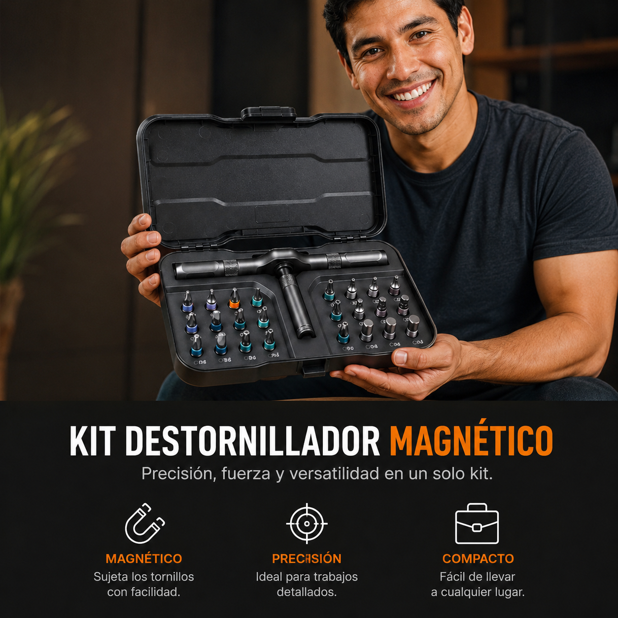 KIT DESTORNILLADOR MAGNÉTICO⚡