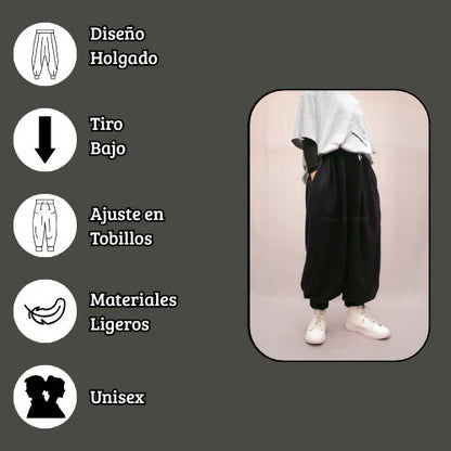 Harem Pants Negro - Movimiento Libre
