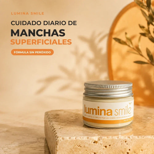 Lumina Smile — Polvo dental para manchas y caries