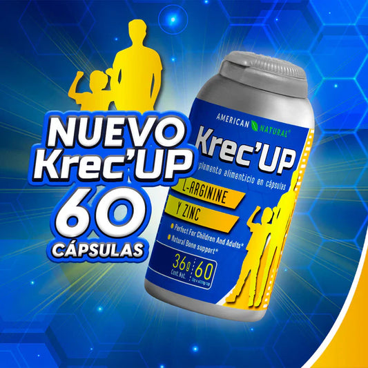 KREC’UP – Cápsulas para el crecimiento natural / Apoya el aumento de estatura y fortaleza corporal