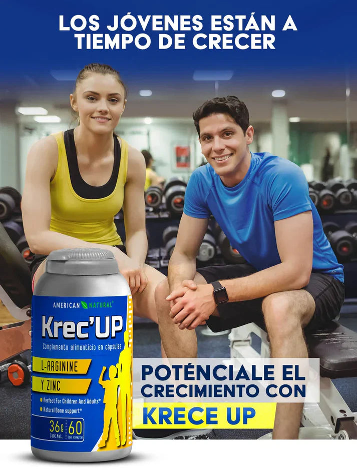 KREC’UP – Cápsulas para el crecimiento natural / Apoya el aumento de estatura y fortaleza corporal