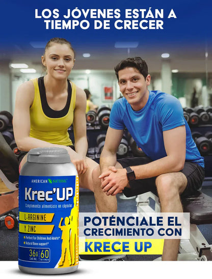 KREC’UP – Cápsulas para el crecimiento natural / Apoya el aumento de estatura y fortaleza corporal